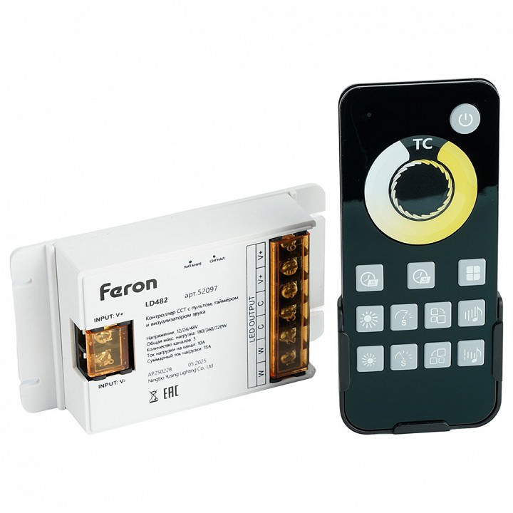 Контроллер с пультом ДУ Feron LD482 52097