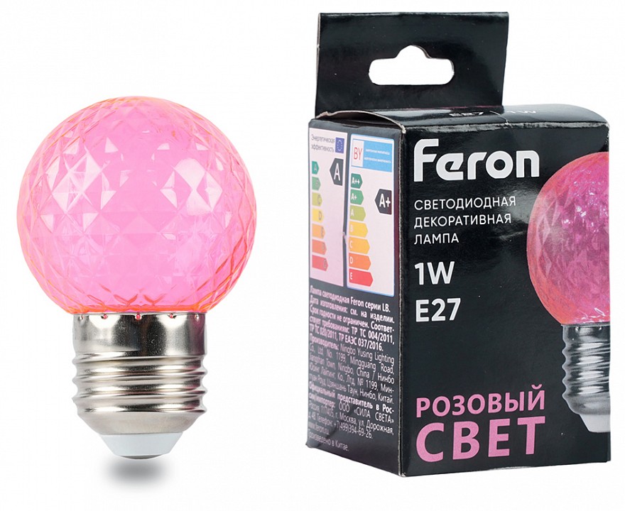 Лампа светодиодная Feron  E27 1Вт K 52177