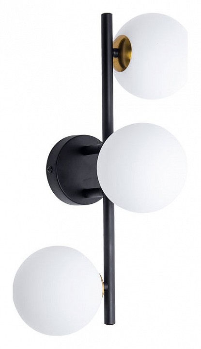 Бра Arte Lamp Gemini A2243PL-3BK
