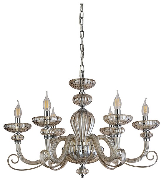 Подвесная люстра Newport ANNETTE 8626/C chrome cognac