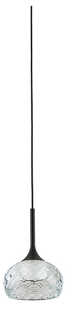 Подвесной светильник Newport ZARA 7241/S mat.black clear