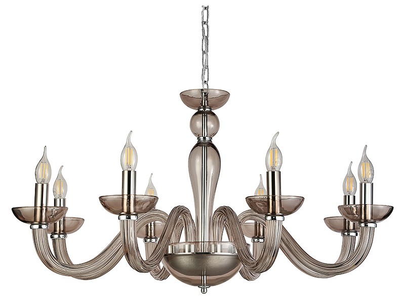 Подвесная люстра Newport ARLETTE 8648/С chrome coffee