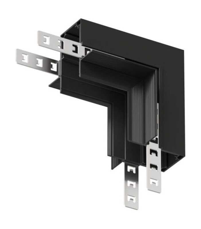 Соединитель угловой внутренний для треков Denkirs SMART 48V HIDE TR8546-BK