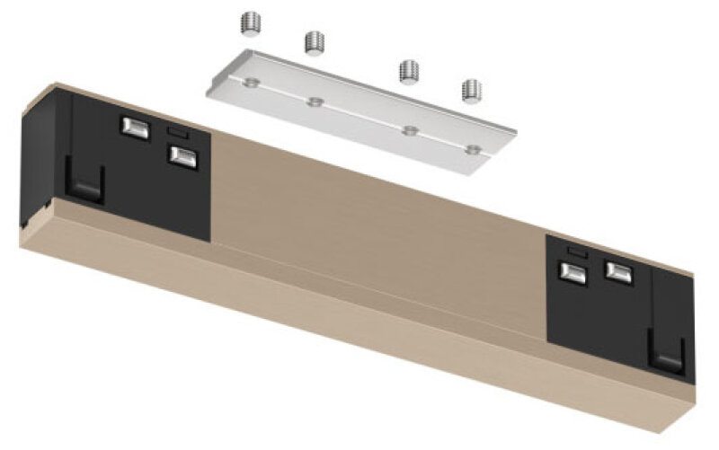 Соединитель линейный для треков Denkirs SHINE PRIME BASE TR4922-CP