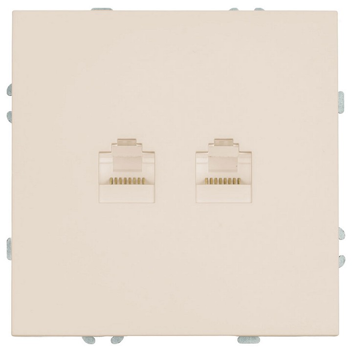Розетка двойная Ethernet RJ-45 без рамки Stekker Эмили 49900