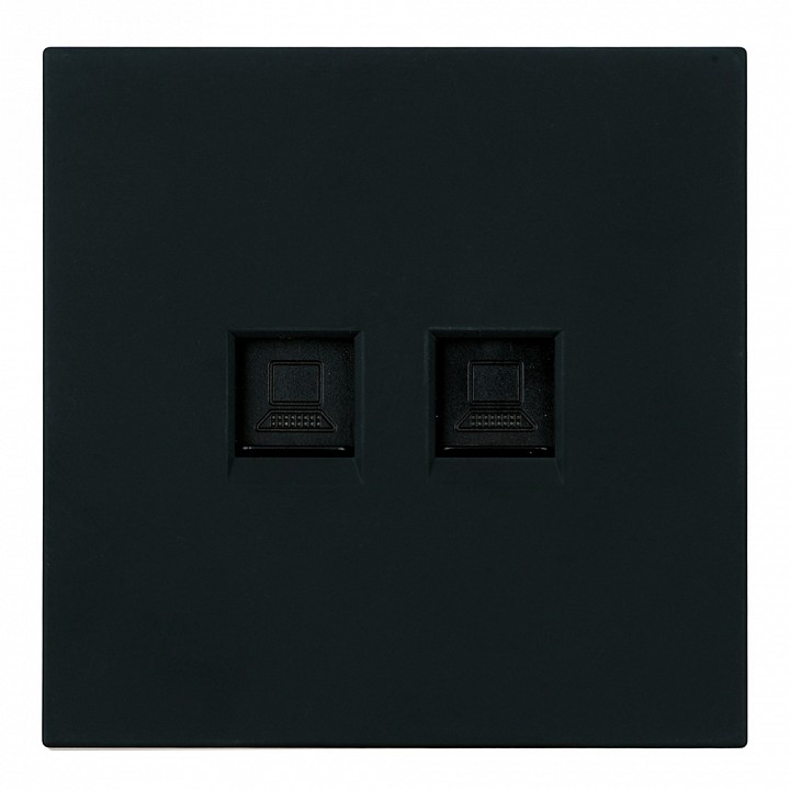 Розетка двойная Ethernet RJ-45 без рамки Stekker Мия 50451