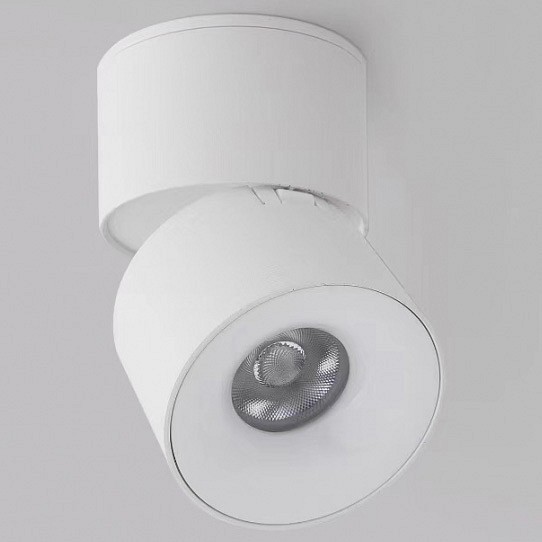 Накладной светильник iLedex Metrica 115-12W-D70-4K-55DG-WH