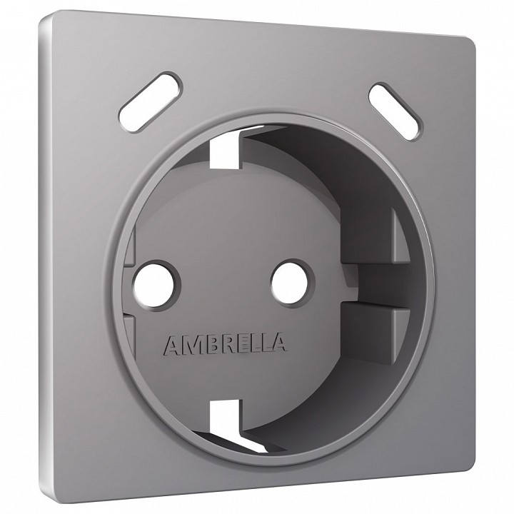 Накладка для розетки с заземлением и со шторками и 2хUSB type С Ambrella Volt ALFA AP5105