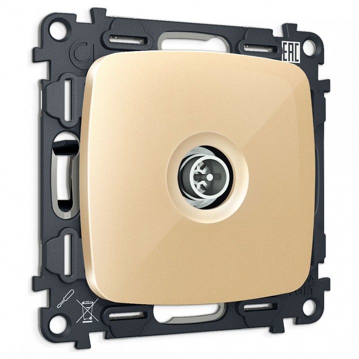 ТВ-розетка оконечная без рамки Ambrella Volt OMEGA MO613005