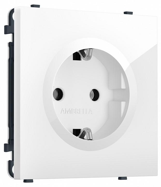 Розетка с заземлением, без рамки Ambrella Volt MS MS106010