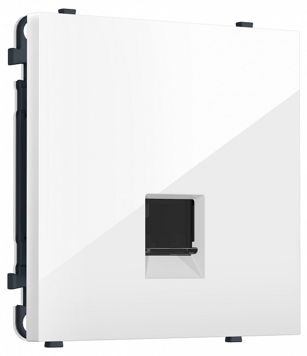 Розетка Ethernet RJ-45 экранированная и со шторками, без рамки Ambrella Volt MS MS112005