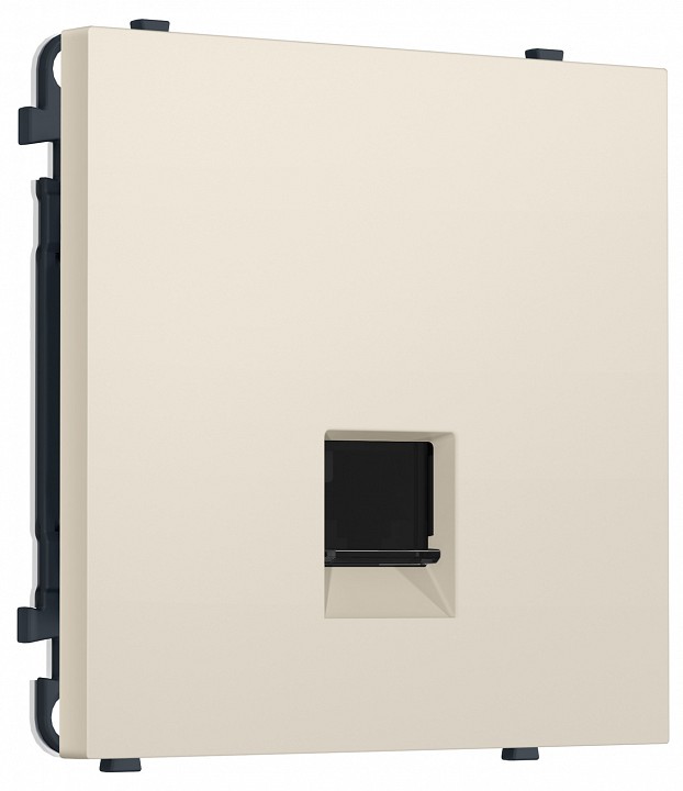 Розетка Ethernet RJ-45 экранированная и со шторками, без рамки Ambrella Volt MS MS332005