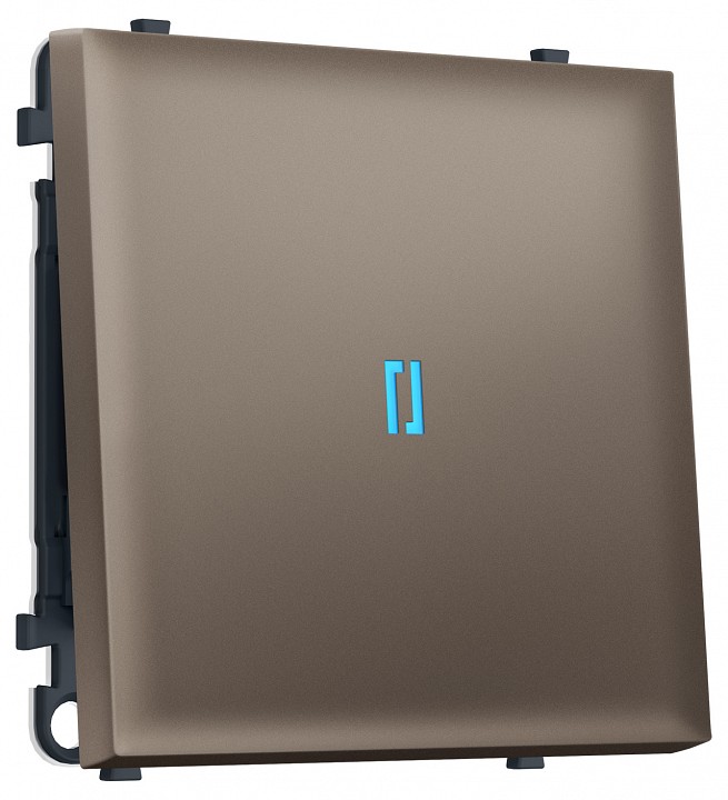 Выключатель проходной одноклавишный с подсветкой без рамки Ambrella Volt MS MS632040