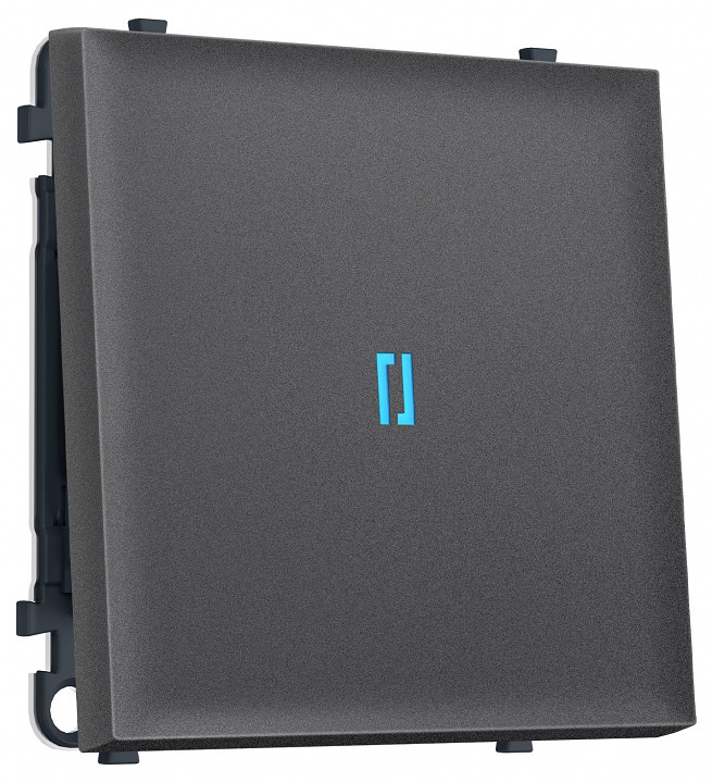Выключатель проходной одноклавишный с подсветкой без рамки Ambrella Volt MS MS652040