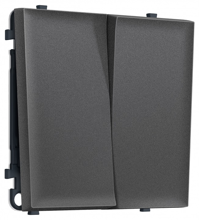 Выключатель самовозвратный двухклавишный без рамки Ambrella Volt MS MS653050