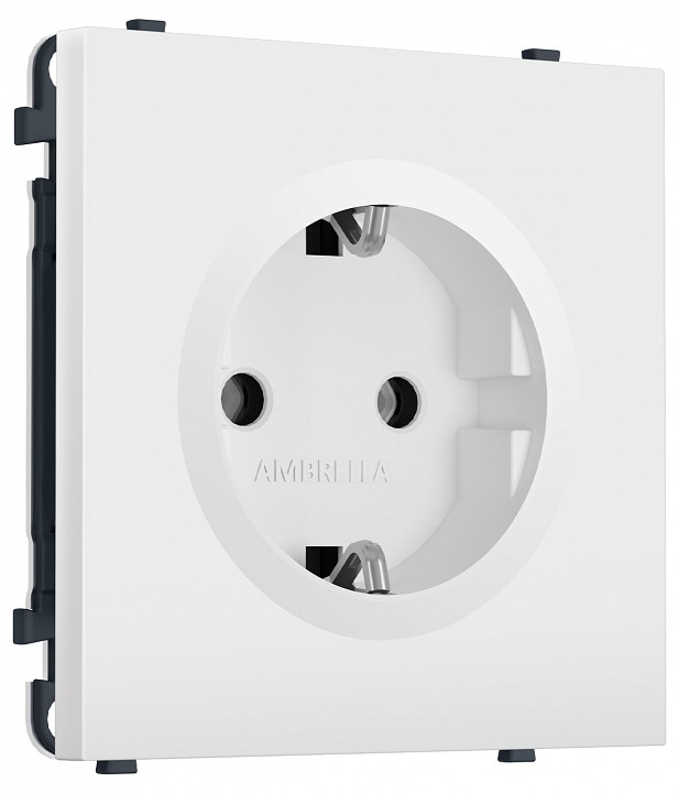 Розетка с заземлением, без рамки Ambrella Volt MS MS826010