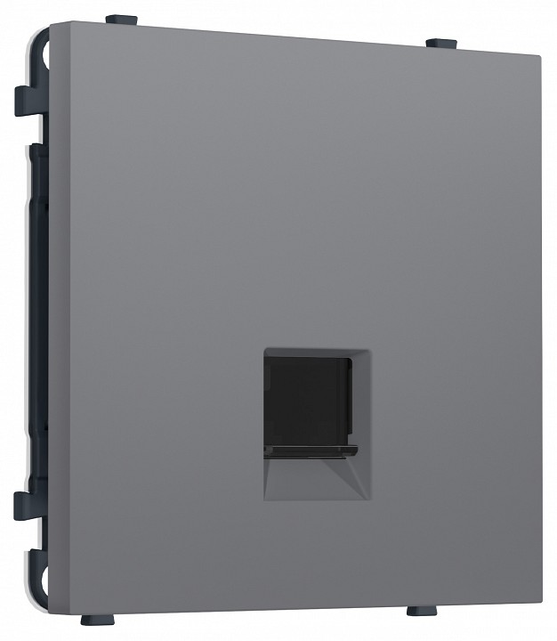 Розетка Ethernet RJ-45 экранированная и со шторками, без рамки Ambrella Volt MS MS872005
