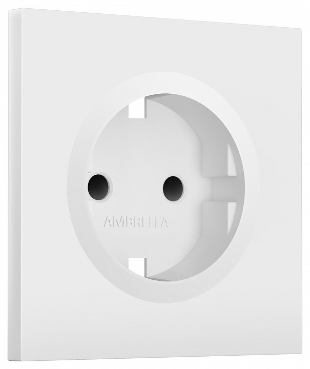 Накладка для розетки с заземлением и со шторками Ambrella Volt SIGMA SP1270