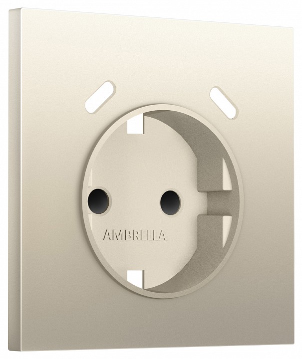 Накладка для розетки с заземлением и со шторками и 2хUSB type C Ambrella Volt SIGMA SP5505