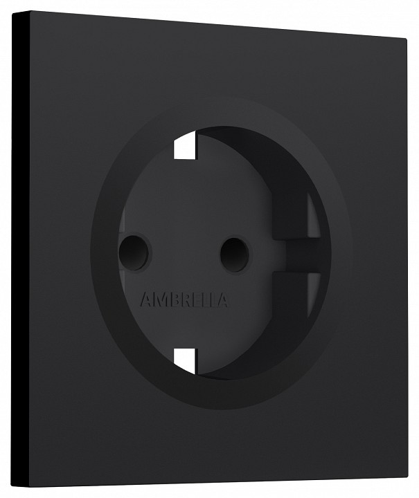 Накладка для розетки с заземлением и со шторками Ambrella Volt SIGMA SP9870