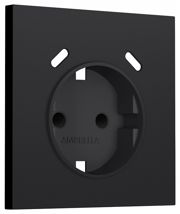 Накладка для розетки с заземлением и со шторками и 2хUSB type C Ambrella Volt SIGMA SP9905