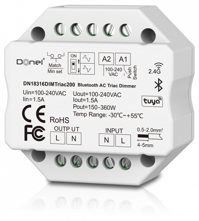 Контроллер-диммер Donel DN8HF DN18316DIMTriac200