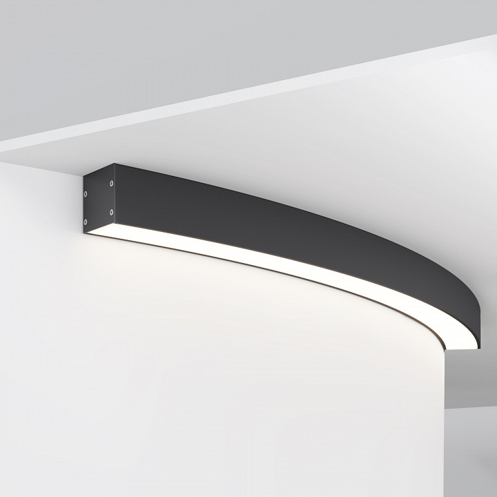 Профиль накладной Maytoni Led Strip Радиусный профиль ALM-3535R-B-D-45°-1.5M