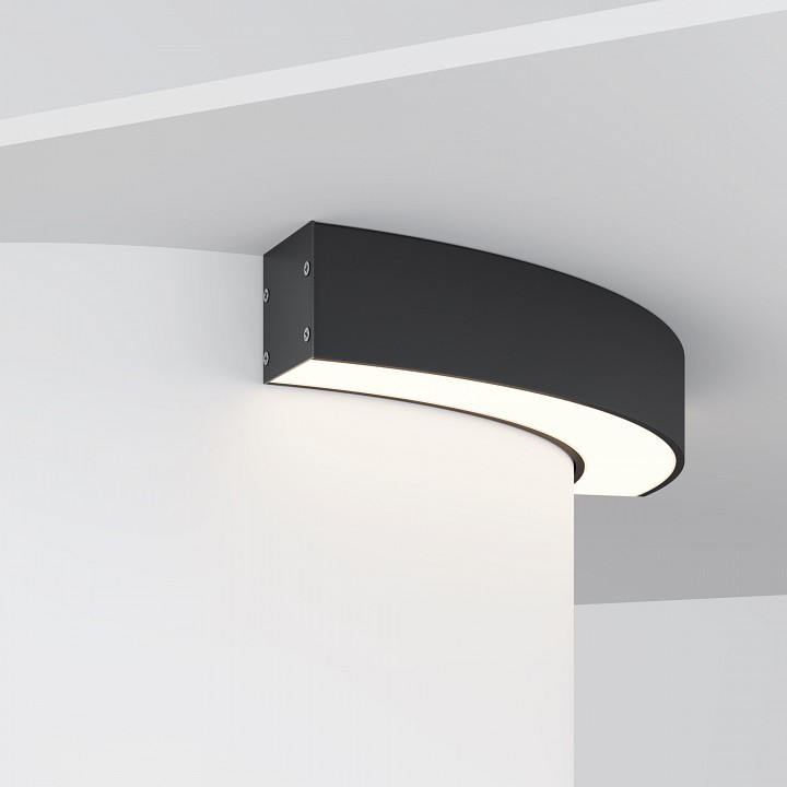 Профиль накладной Maytoni Led Strip Радиусный профиль ALM-3535R-B-D-90°-0.3M