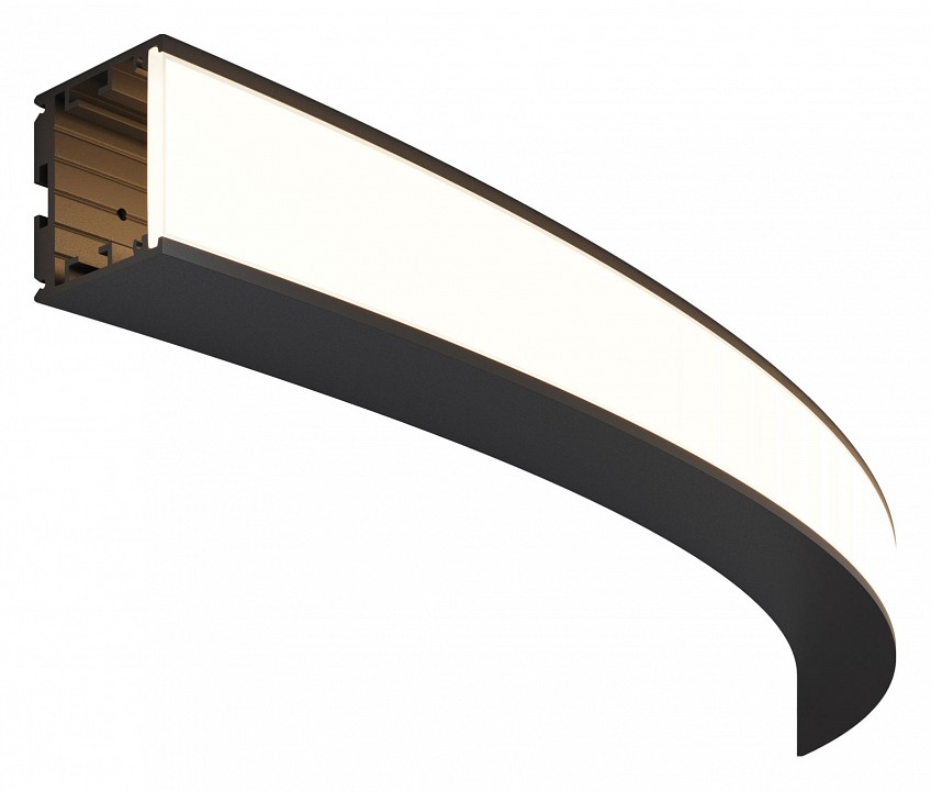 Профиль накладной Maytoni Led Strip Радиусный профиль ALM-3535R-B-EX-90°-1.5M