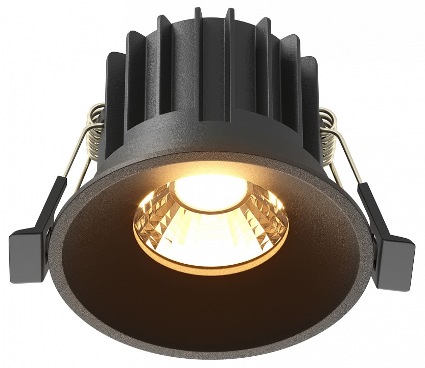 Встраиваемый светильник Maytoni Technical Раунд DL058-12W2.7K-B