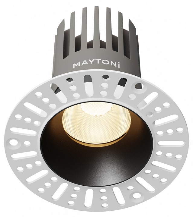 Встраиваемый светильник Maytoni Technical Омут DL121-15W-3K-TRS-B